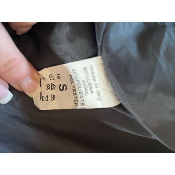 Massimo Women’s Abstract Patched Wool Blend Jacket Sz S Made In Italy - Picture 11 of 12